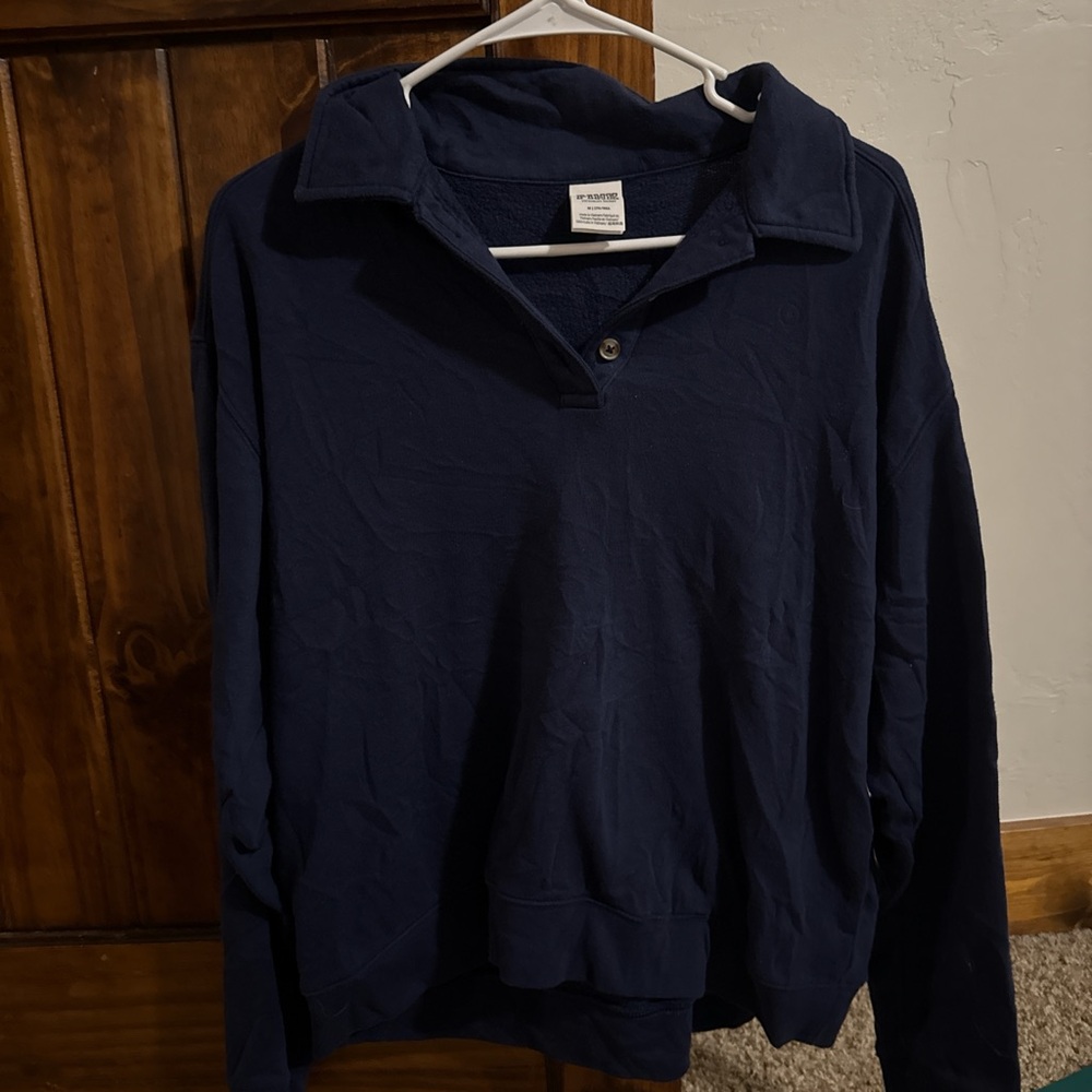 PINK Victoria's Secret Navy Long Sleeve Top
